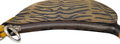 Fendi Luxury Canvas Red Shoulder Bag Style 56