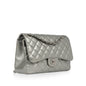 Chanel Classic Flap Lambskin Silver Shoulder Bag Style 14