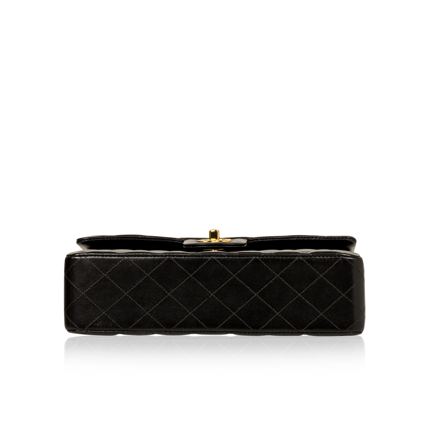 Chanel Classic Flap Lambskin Black Shoulder Bag Style 144