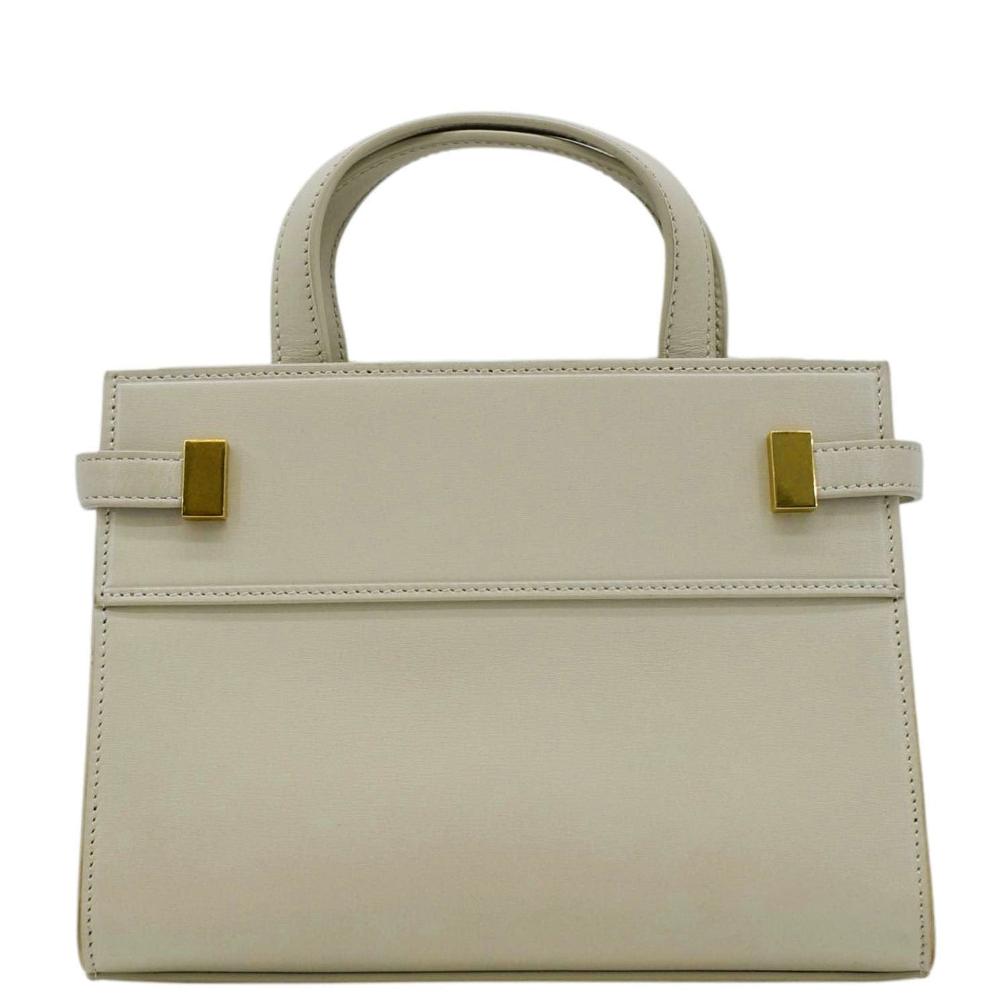 Saint Laurent Manhattan Leather Beige Tote Bag