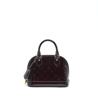 Louis Vuitton Alma BB Monogram Patent Amatante GHW