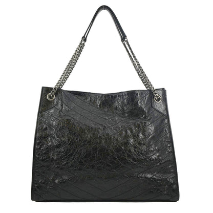 Saint Laurent Niki Leather Black Tote Bag Style 2