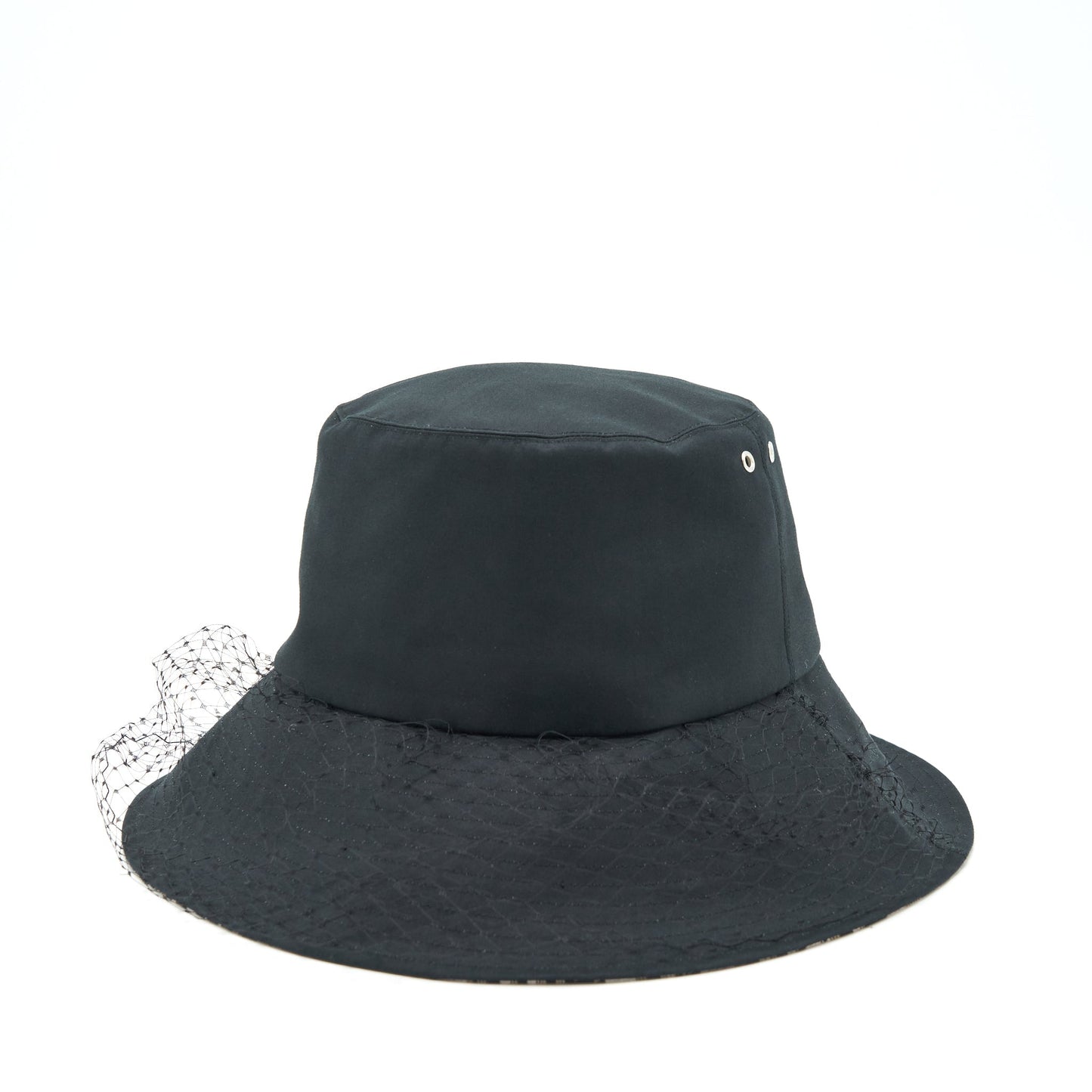 Dior Size 57 Teddy-D Brim Bucket Hat With Veil
