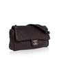 Chanel Classic Flap Calfskin Silver Shoulder Bag