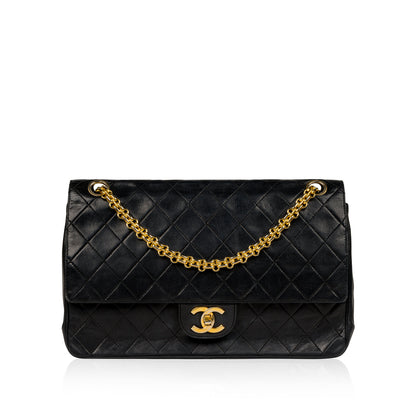 Chanel Classic Flap Lambskin Black Shoulder Bag Style 269