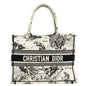 Christian Dior Book Zodiac Embroidery Canvas Tote Bag Latte