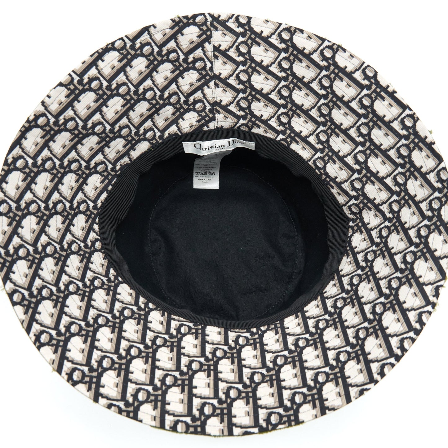 Dior Size 57 Camouflage Oblique Bucket Hat