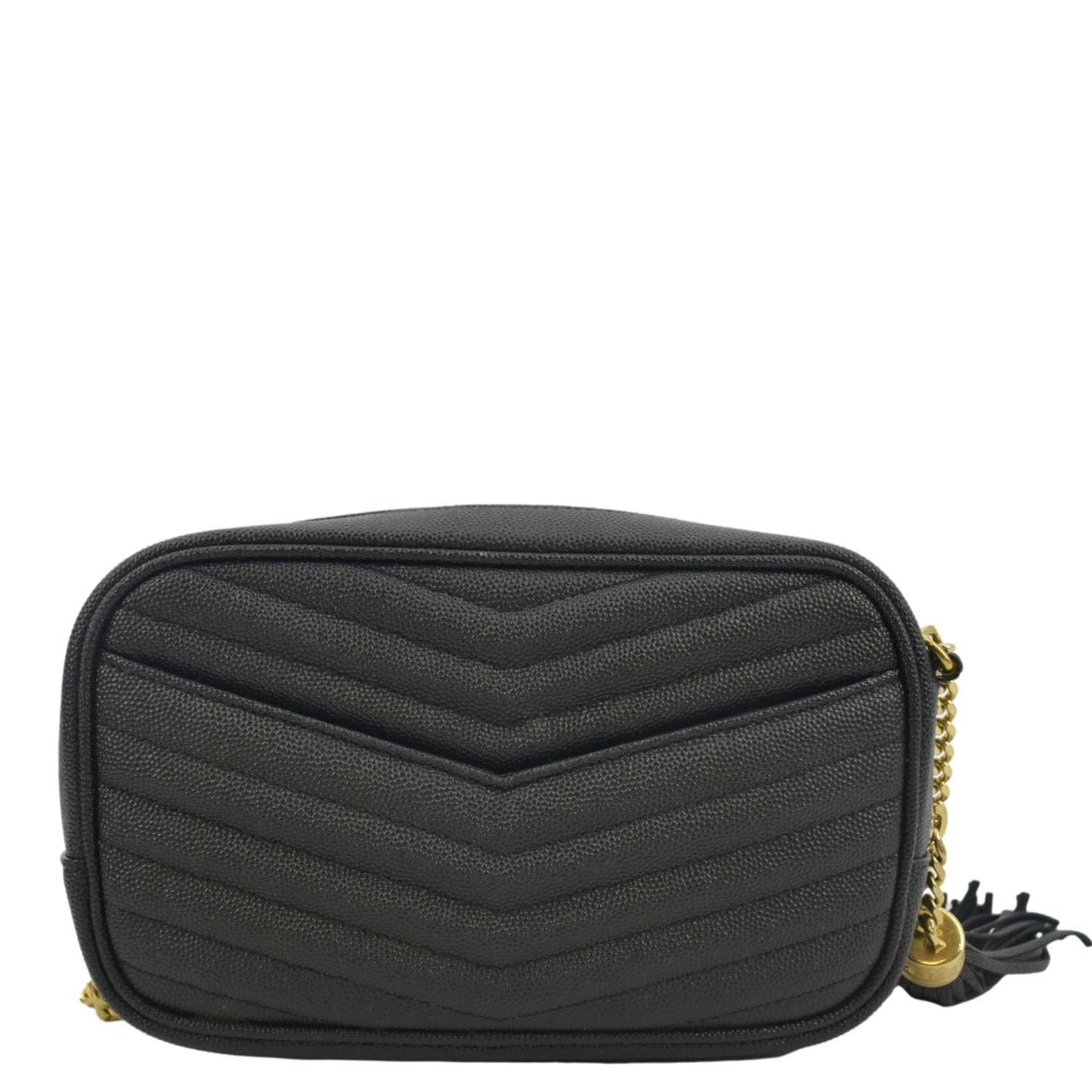 Saint Laurent Lou Leather Black Crossbody Style 28