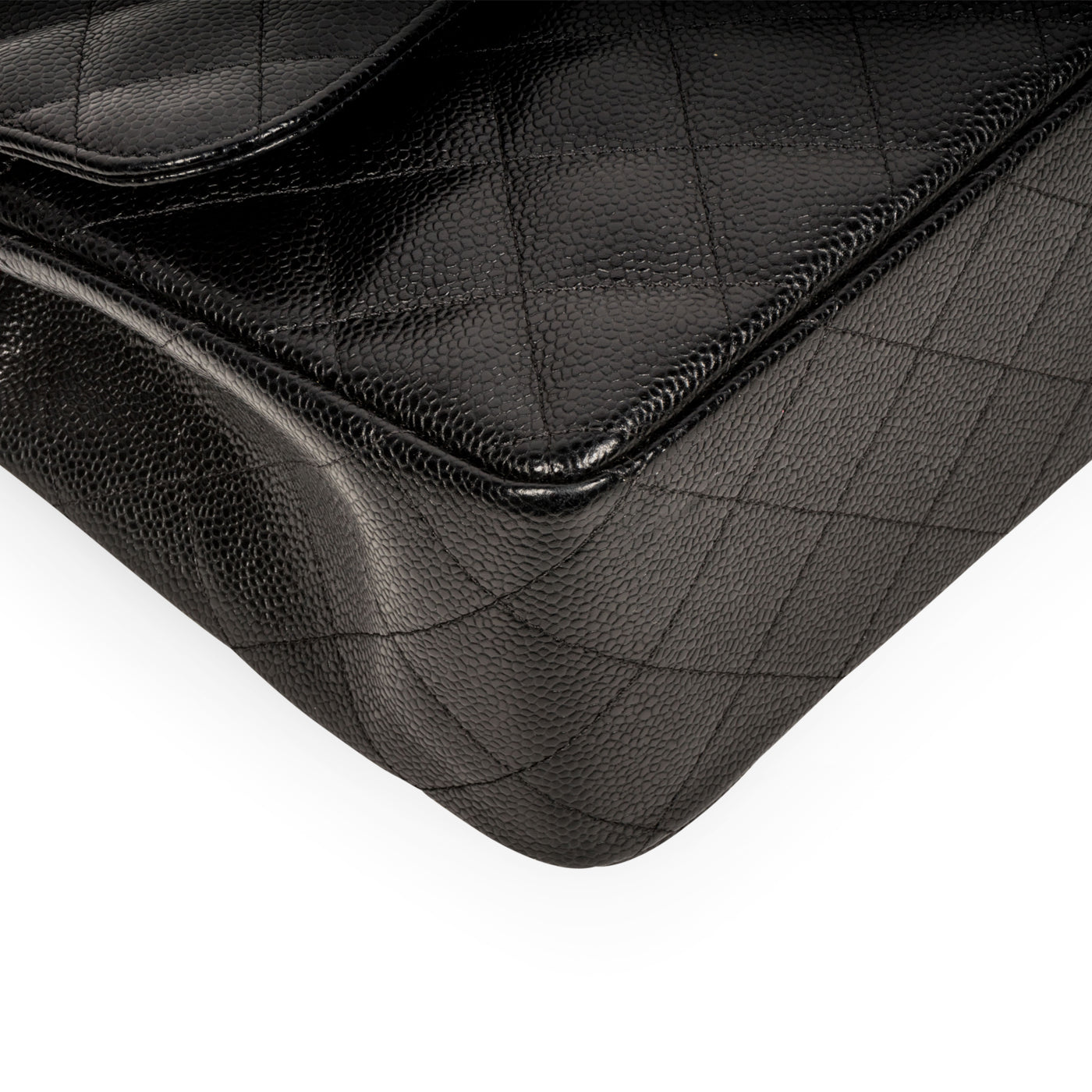 Chanel Classic Flap Caviar Black Shoulder Bag Style 36