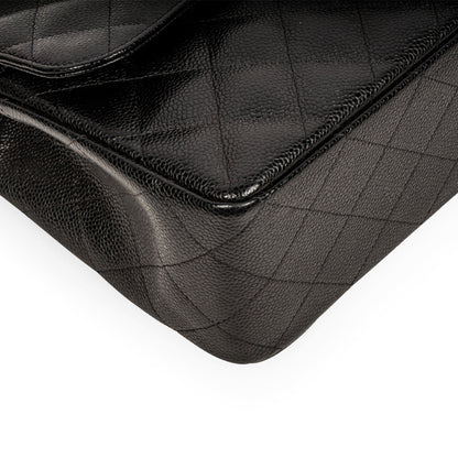 Chanel Classic Flap Caviar Black Shoulder Bag Style 36