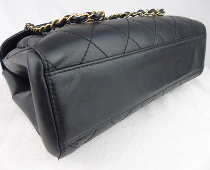 Chanel Black lambskin flap Bag 1997 'Kelly'
