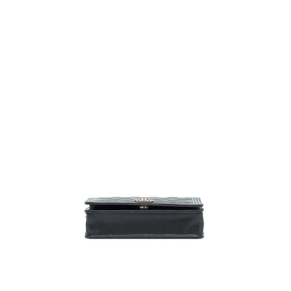 Chanel Boy Caviar Black Chain Crossbody Style 4
