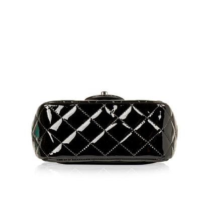 Chanel Classic Flap Patent Leather Black Shoulder Bag Style 13