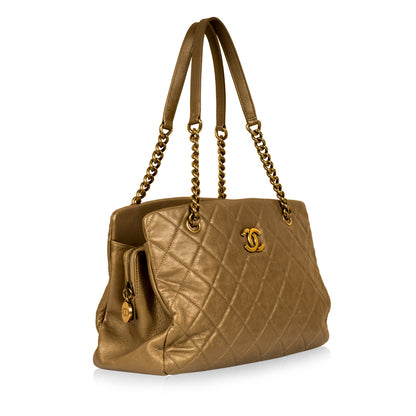 Chanel Metallic Gold Shoulder Bag