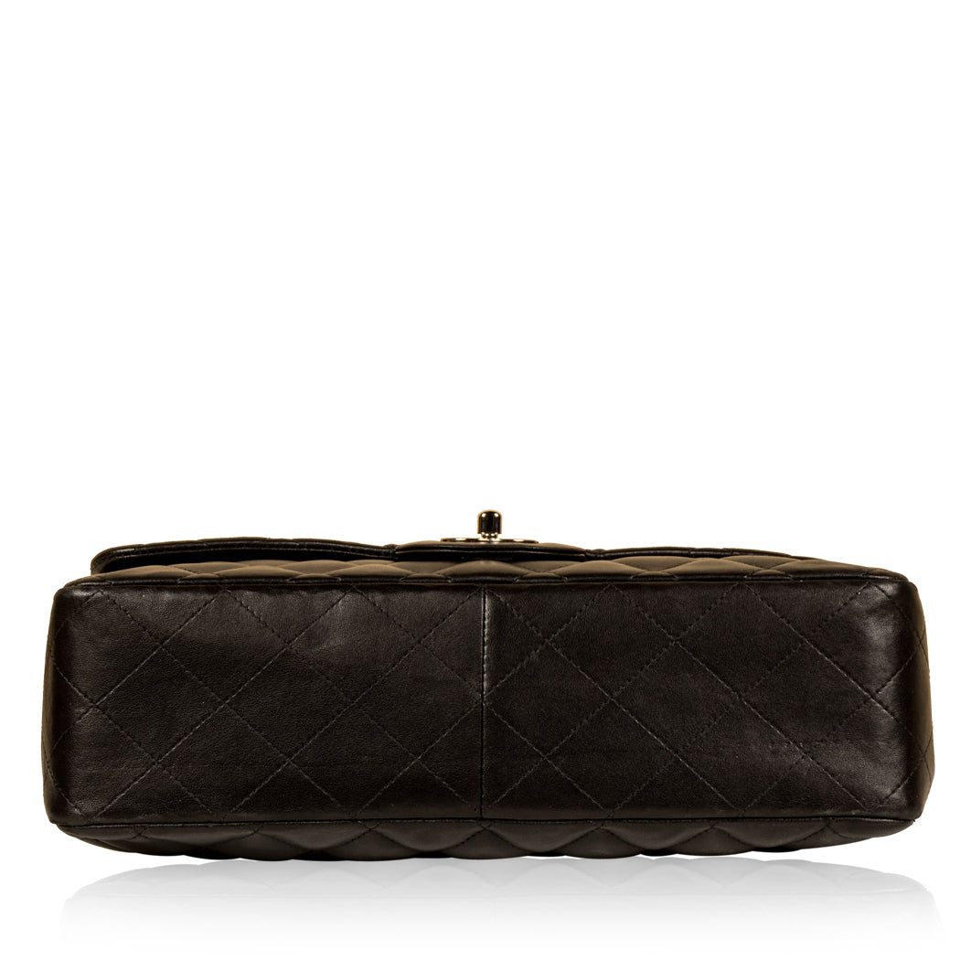 Chanel Classic Flap Lambskin Black Shoulder Bag Style 79