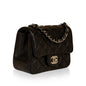 Chanel Classic Flap Lambskin Black Shoulder Bag Style 244