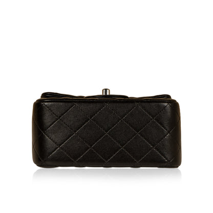 Chanel Classic Flap Lambskin Black Shoulder Bag Style 244