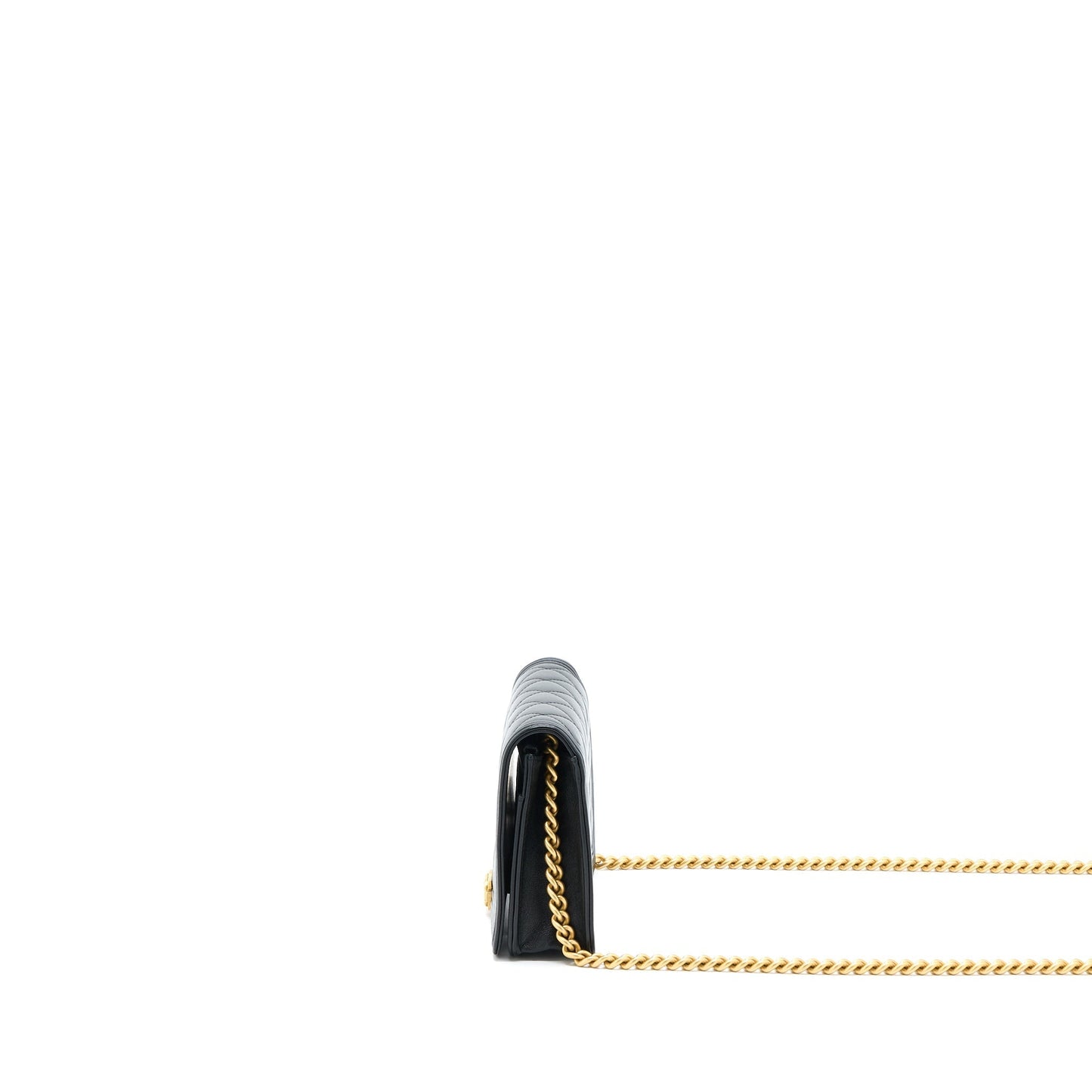 Chanel Boy Wallet on Chain Lambskin Black Brushed GHW