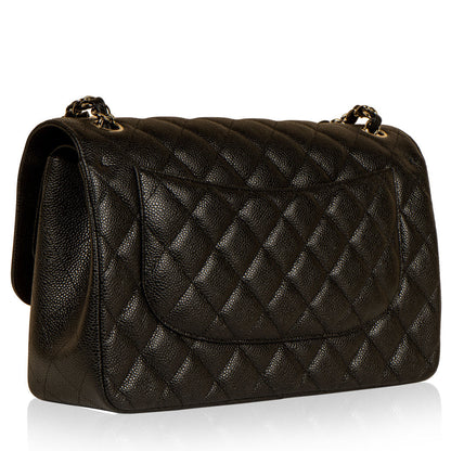 Chanel Classic Flap Caviar Black Shoulder Bag Style 52
