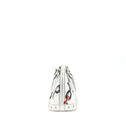 Louis Vuitton Alma BB En Cuir Occasion Epi White / Black with SHW