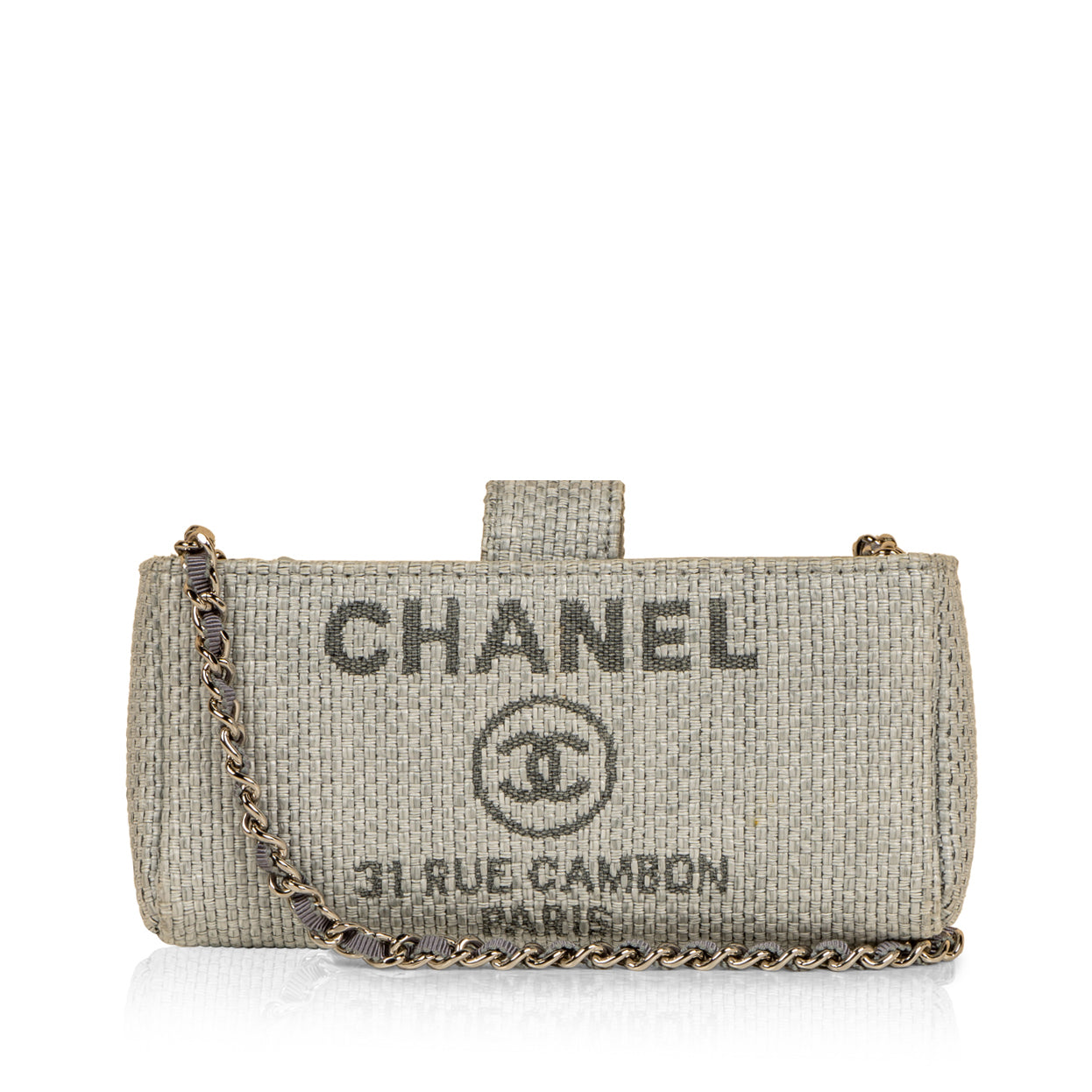 Chanel Deauville Lambskin Black Tote Bag Style 3