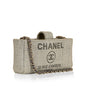 Chanel Deauville Lambskin Black Tote Bag Style 3
