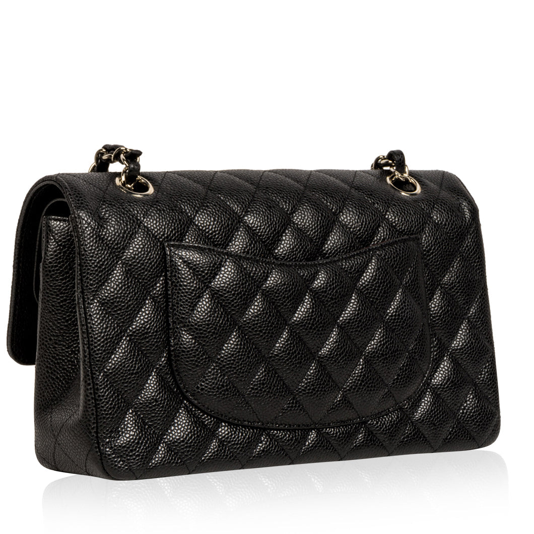 Chanel Classic Flap Caviar Black Shoulder Bag Style 94