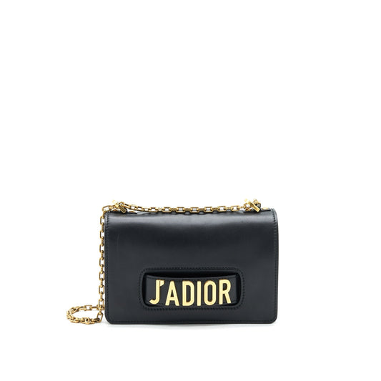 Dior Jadior Flap Purse / Clutch with Chain Black