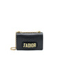 Dior Jadior Flap Purse / Clutch with Chain Black
