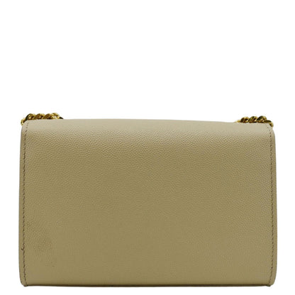 Saint Laurent Kate Leather Cream Crossbody