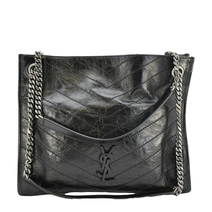 Saint Laurent Niki Leather Black Tote Bag Style 3