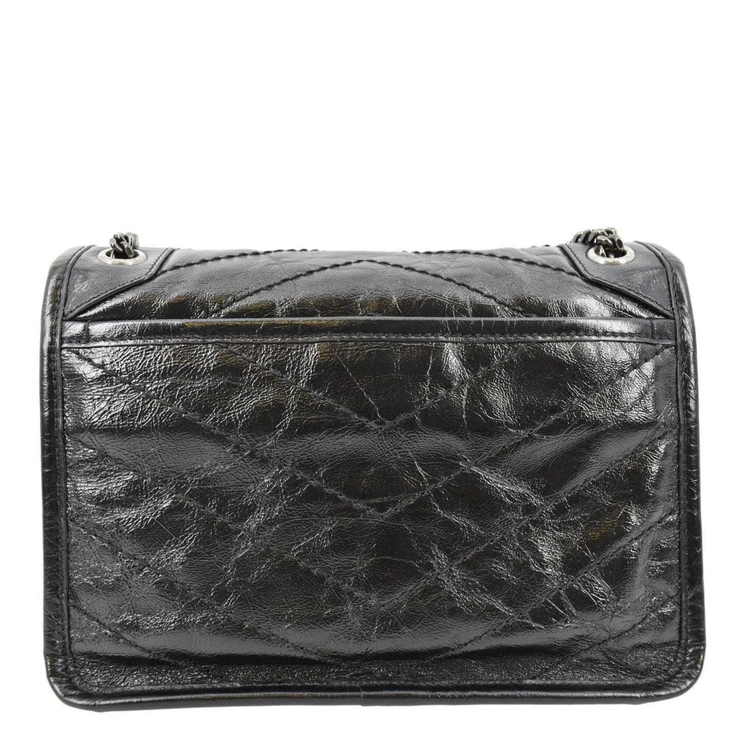 Saint Laurent Niki Leather Black Shoulder Bag Style 4