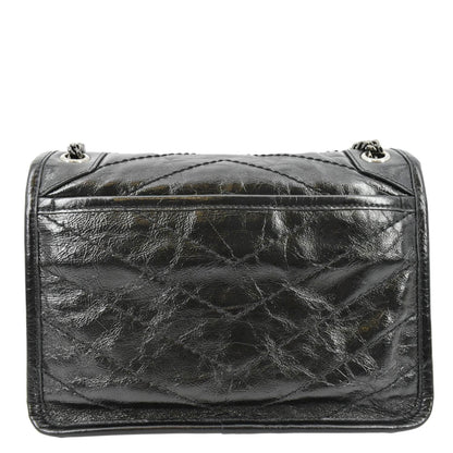 Saint Laurent Niki Leather Black Shoulder Bag Style 4