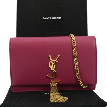 Saint Laurent Kate Leather Red Crossbody Style 9
