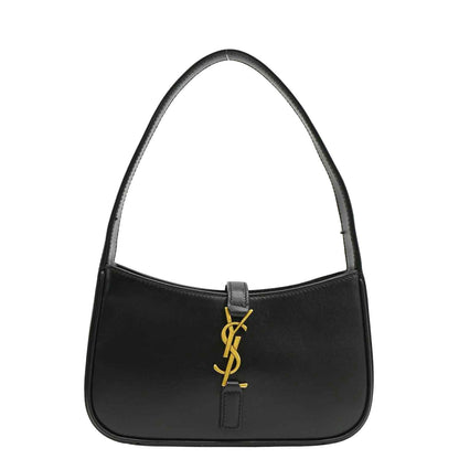 Saint Laurent Le 5 A 7 Leather Black Shoulder Bag Style 2