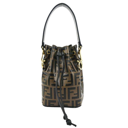 Fendi Mon Tresor Leather Brown Crossbody Style 2