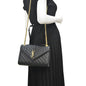 Saint Laurent Envelope Leather Black Shoulder Bag Style 19