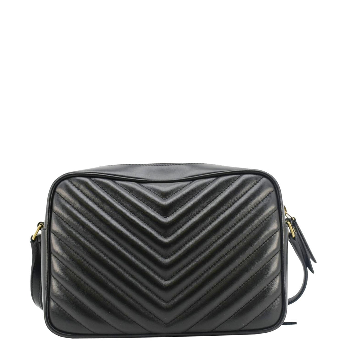 Saint Laurent Lou Leather Black Crossbody Style 33
