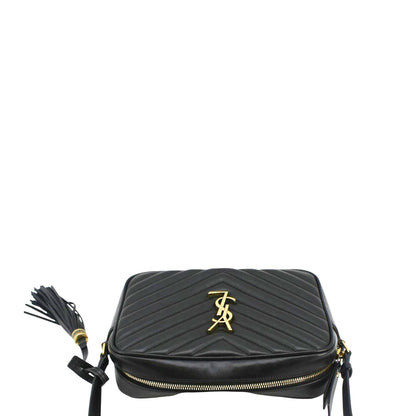Saint Laurent Lou Leather Black Crossbody Style 33