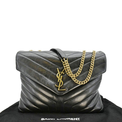 Saint Laurent Loulou Leather Black Crossbody Style 16