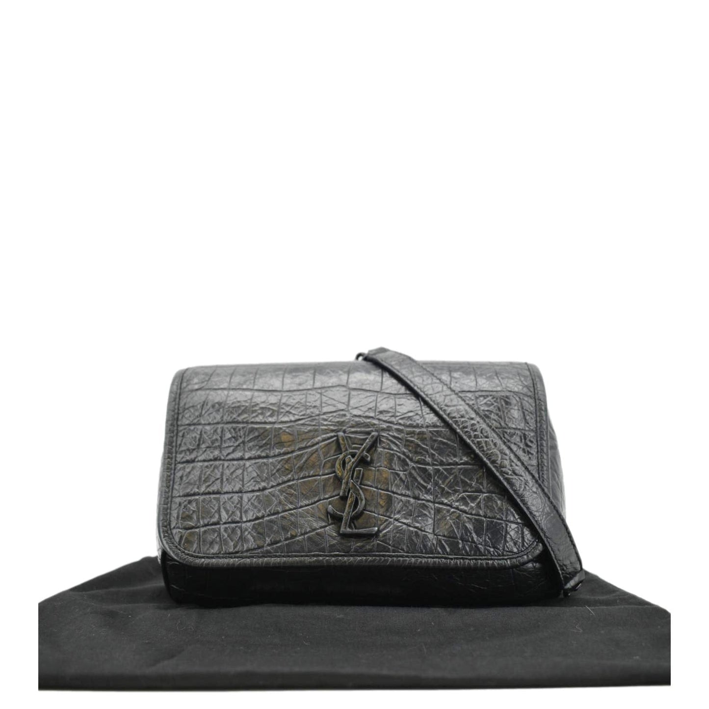 Saint Laurent Niki Leather Black Shoulder Bag Style 6
