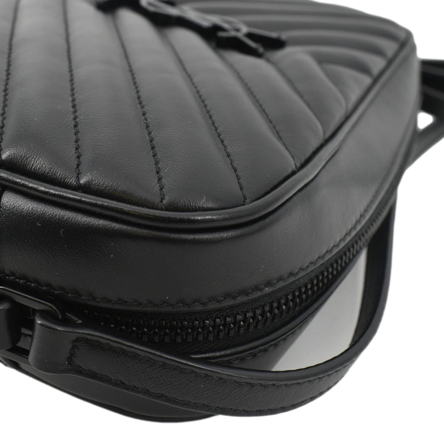 Saint Laurent Lou Leather Black Crossbody Style 29
