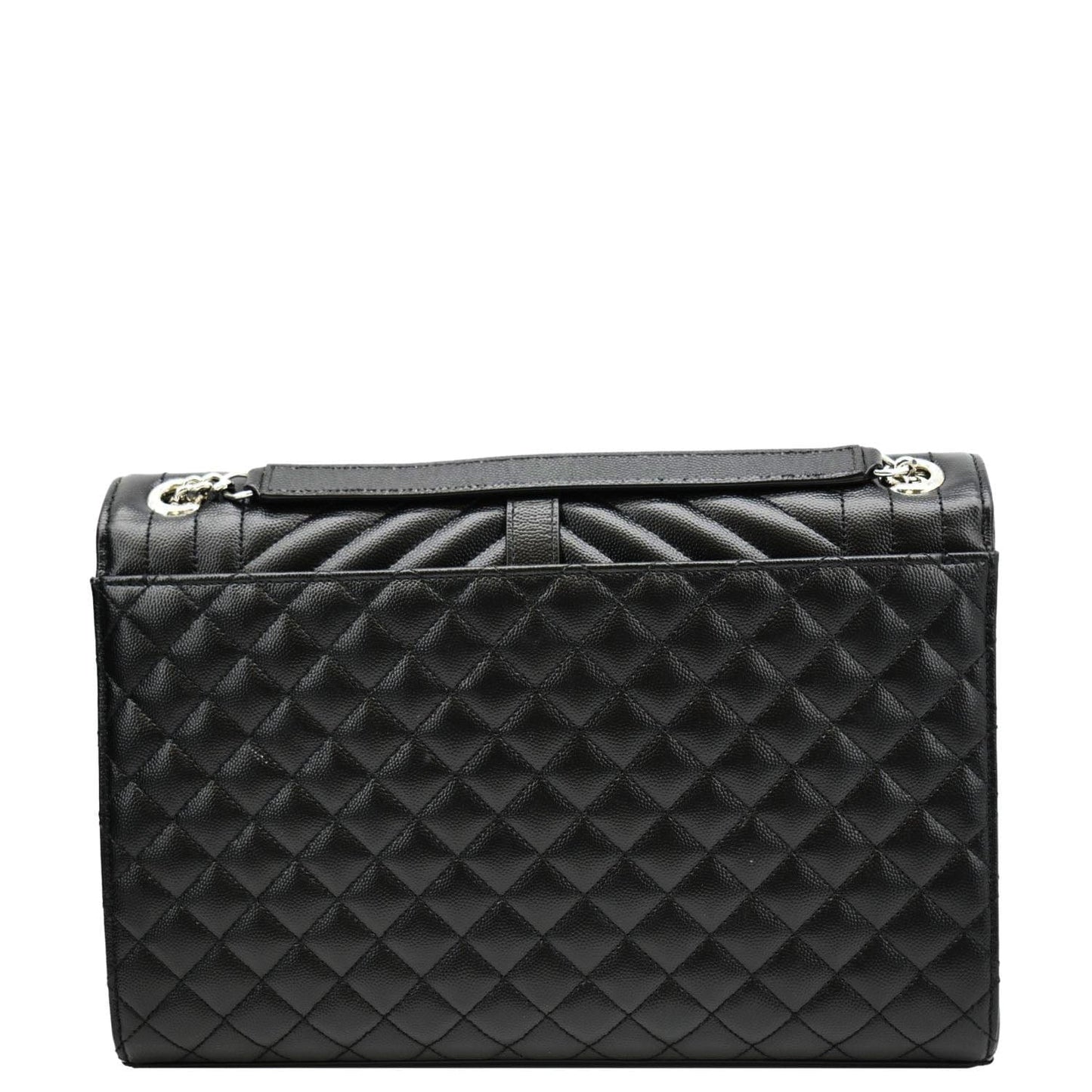 Saint Laurent Envelope Leather Black Shoulder Bag Style 23
