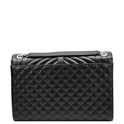 Saint Laurent Envelope Leather Black Shoulder Bag Style 23