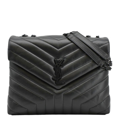 Saint Laurent Loulou Leather Black Crossbody Style 12