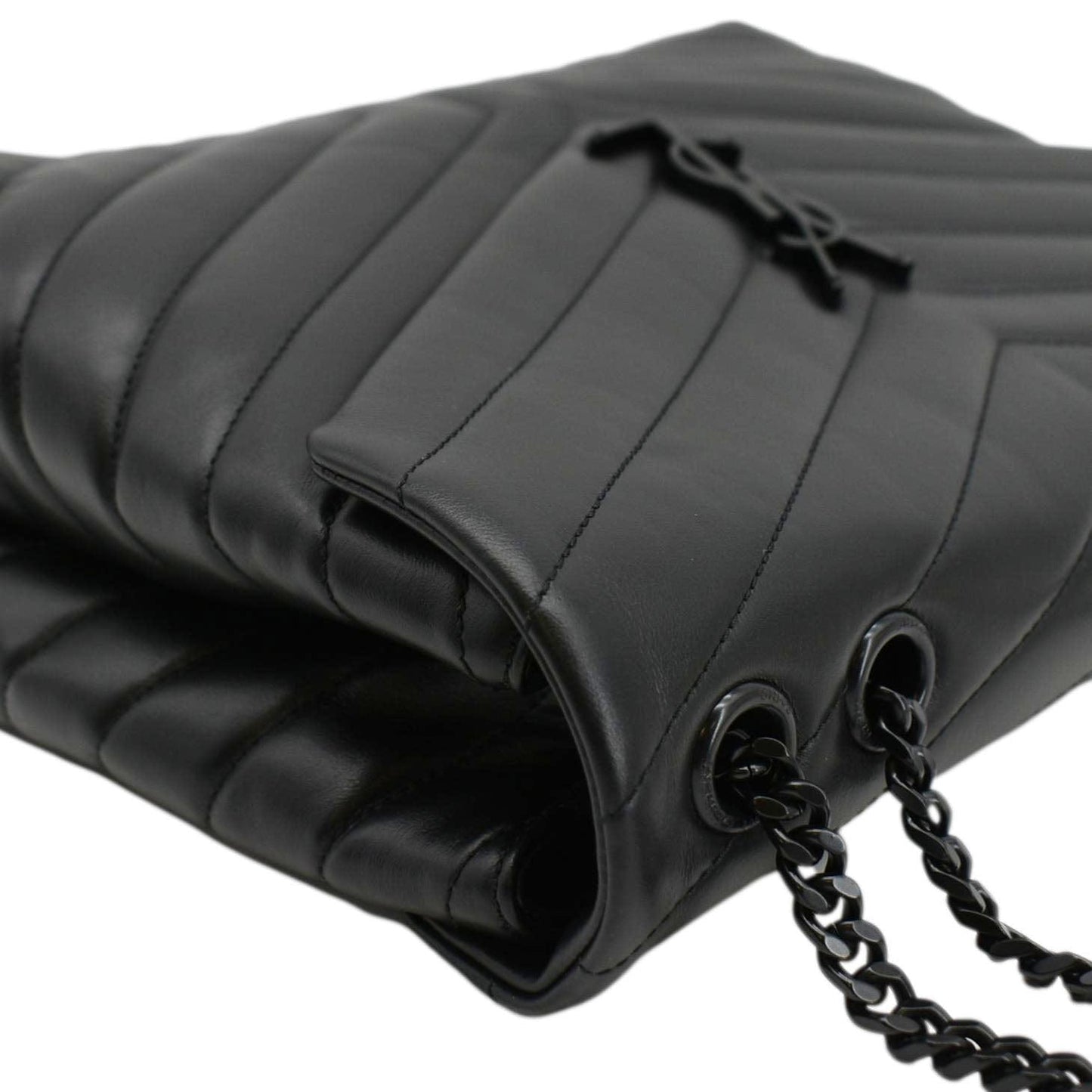 Saint Laurent Loulou Leather Black Crossbody Style 12
