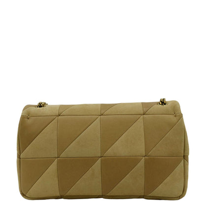 Saint Laurent Jamie Leather Cream Shoulder Bag