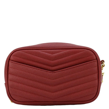 Saint Laurent Lou Leather Red Crossbody Style 14