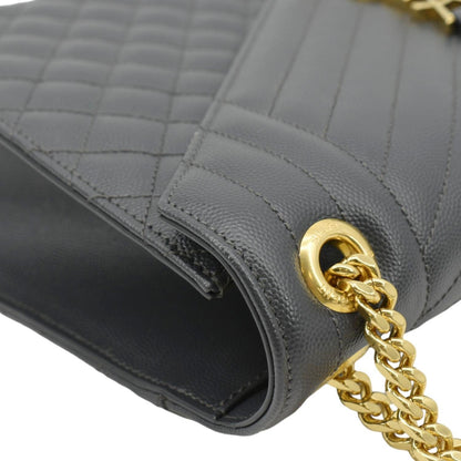 Saint Laurent Envelope Leather Red Shoulder Bag Style 14