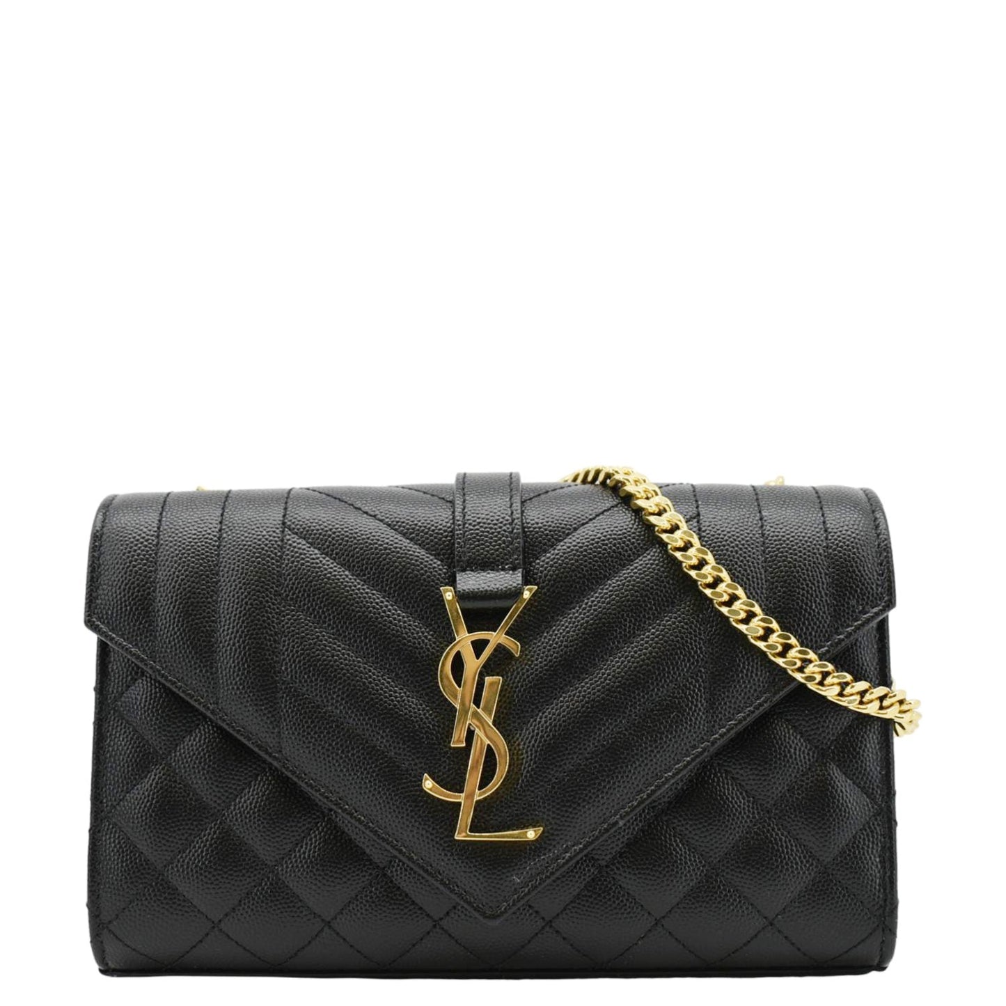 Saint Laurent Envelope Leather Black Crossbody Style 6